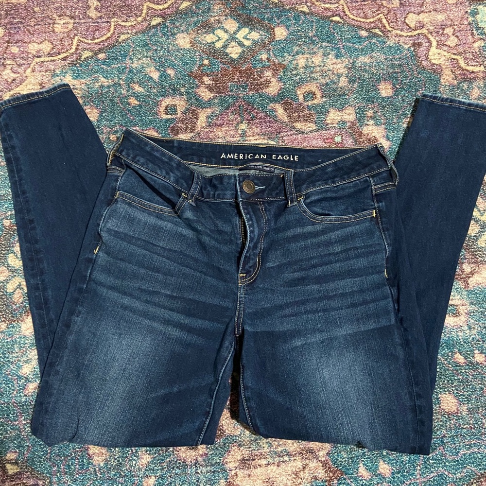 American Eagle short blue jeans/ jegging